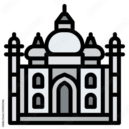 taj mahal indian landmark architectonic icon