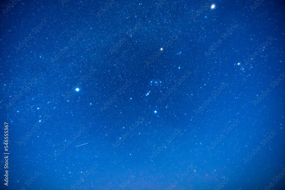 Obraz premium 星空とオリオン座