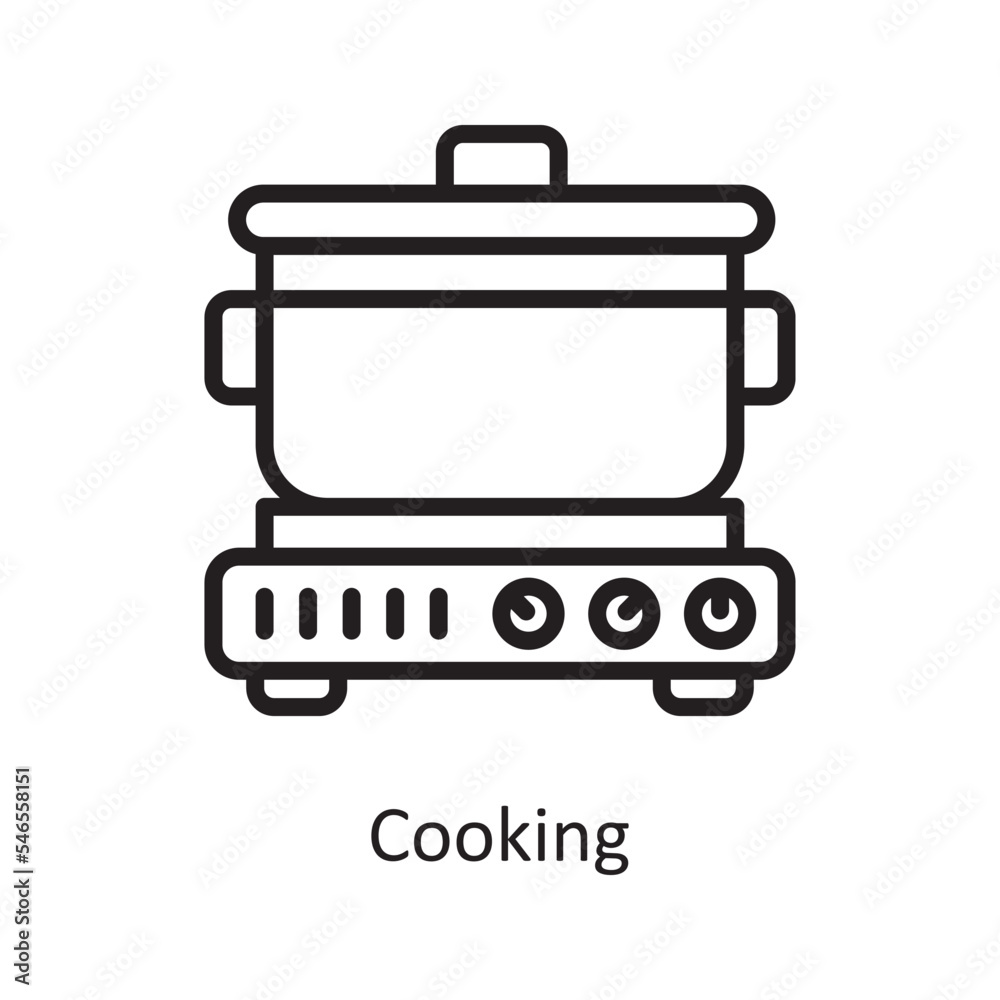 Cooking Vector Outline Icon Design illustration. Housekeeping Symbol on White background EPS 10 File Cooking Vector Outline Icon Design illustration. Housekeeping Symbol on White background EPS 10 File