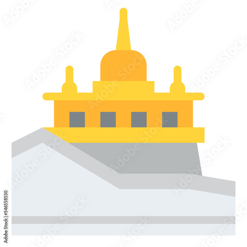 wat sa ket gloden mountain temple thailand landmark icon