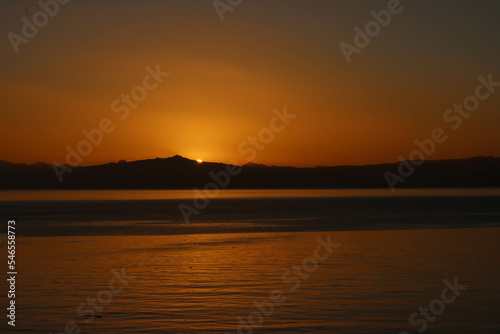 Obraz na płótnie Sunrise in the Beagle Channel w salonie