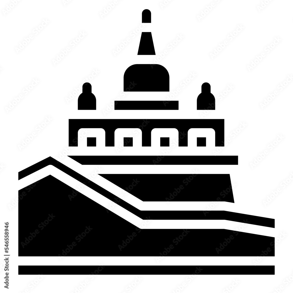 wat sa ket gloden mountain temple thailand landmark icon