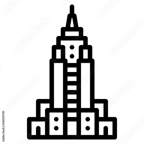 empire state building new york city landmark icon