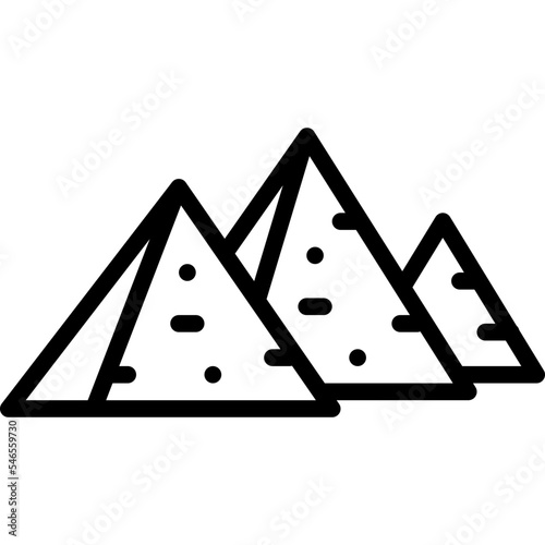 great pyramid giza egypt icon