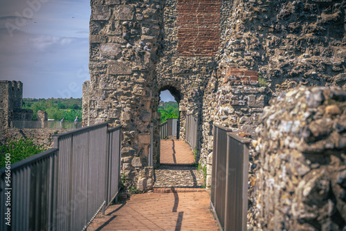 Framlingham - May 22 2022: Medieval Castle of Framlingham, England. photo