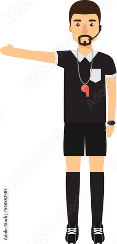 Soccer football referee.