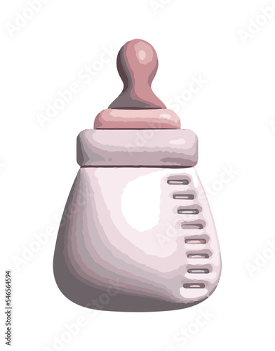 pink milk bottle Its Girl