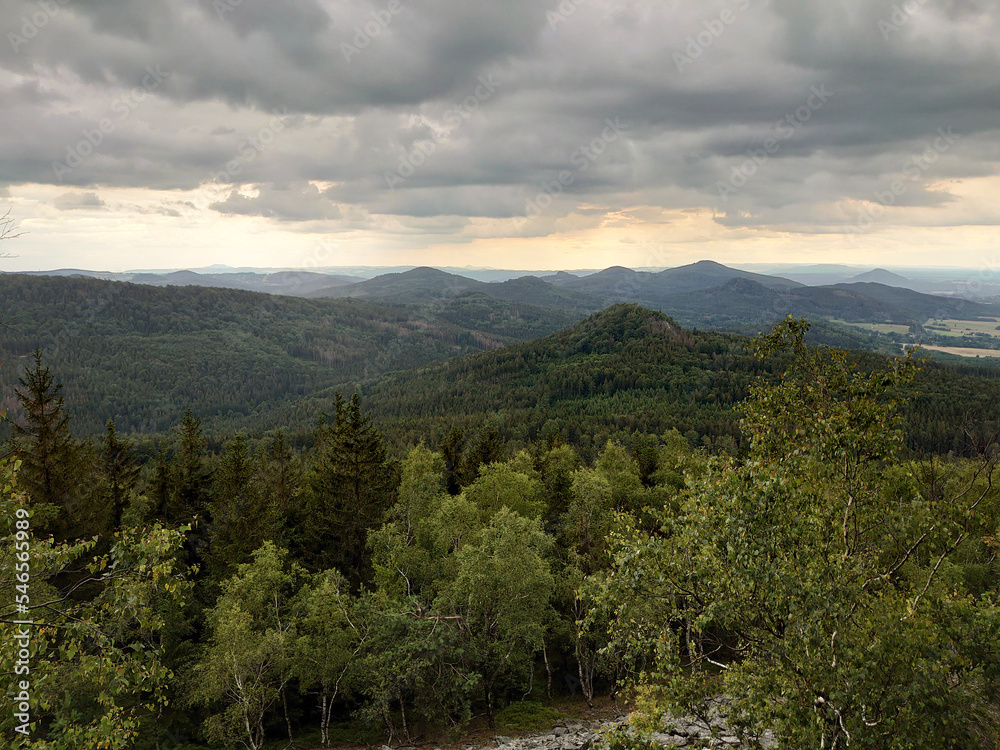 View from Jedlová mountain - Jiřetín pod Jedlovou, Czech Switzerland