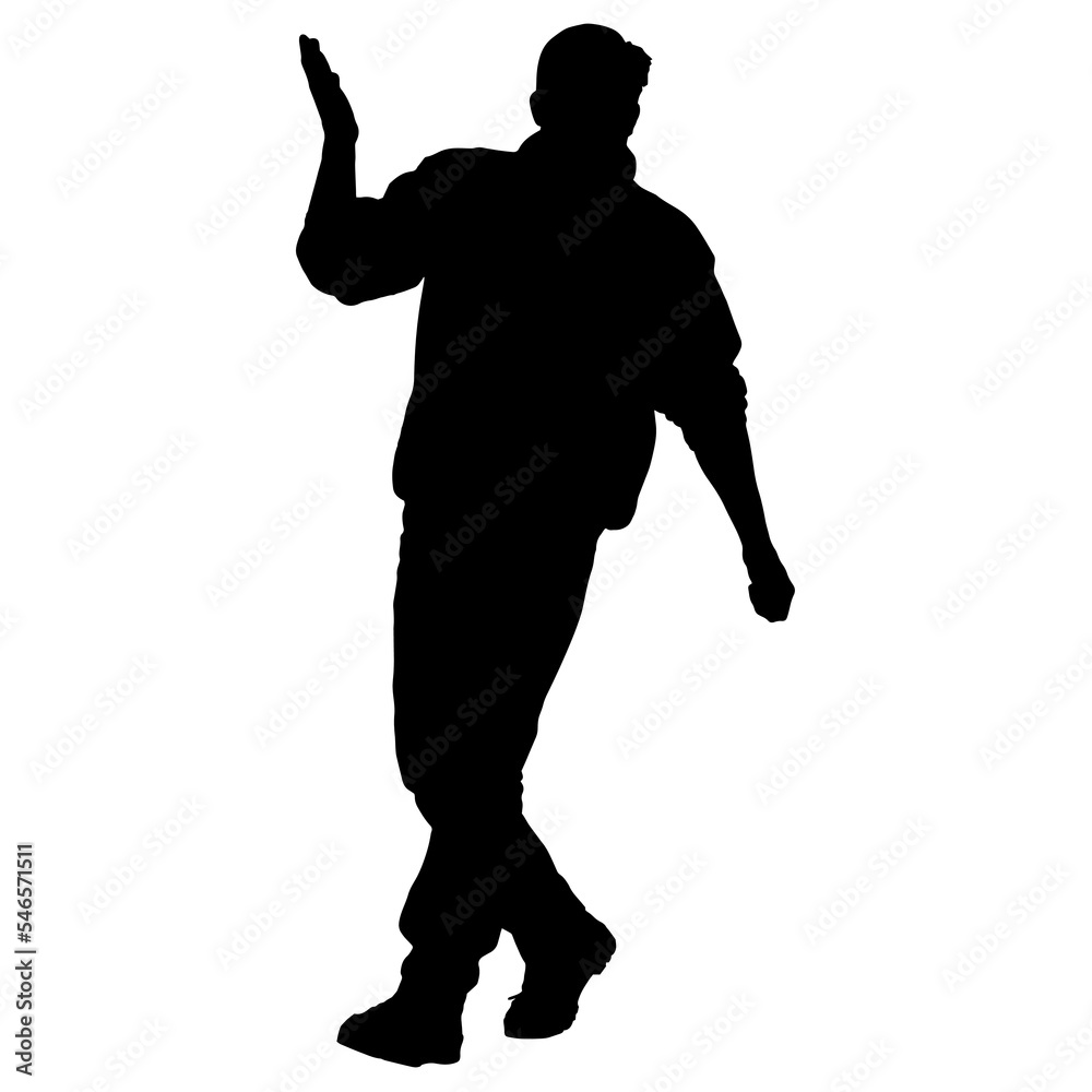 Vector silhouettes of men. Standing man shape. Black color on isolated white background. Graphic illustration. EPS10. Vector silhouettes of men. Standing man shape. Black color on isolated white background. Graphic illustration. EPS10.