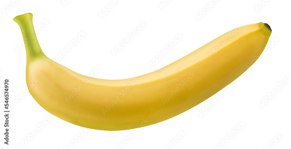 1 Banane und Hintergrund transparent - obrazy, fototapety, plakaty 