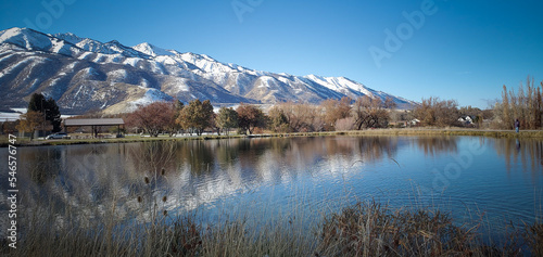 Mount Mendon and Wellsville Reservoir, Cache Valley Utah