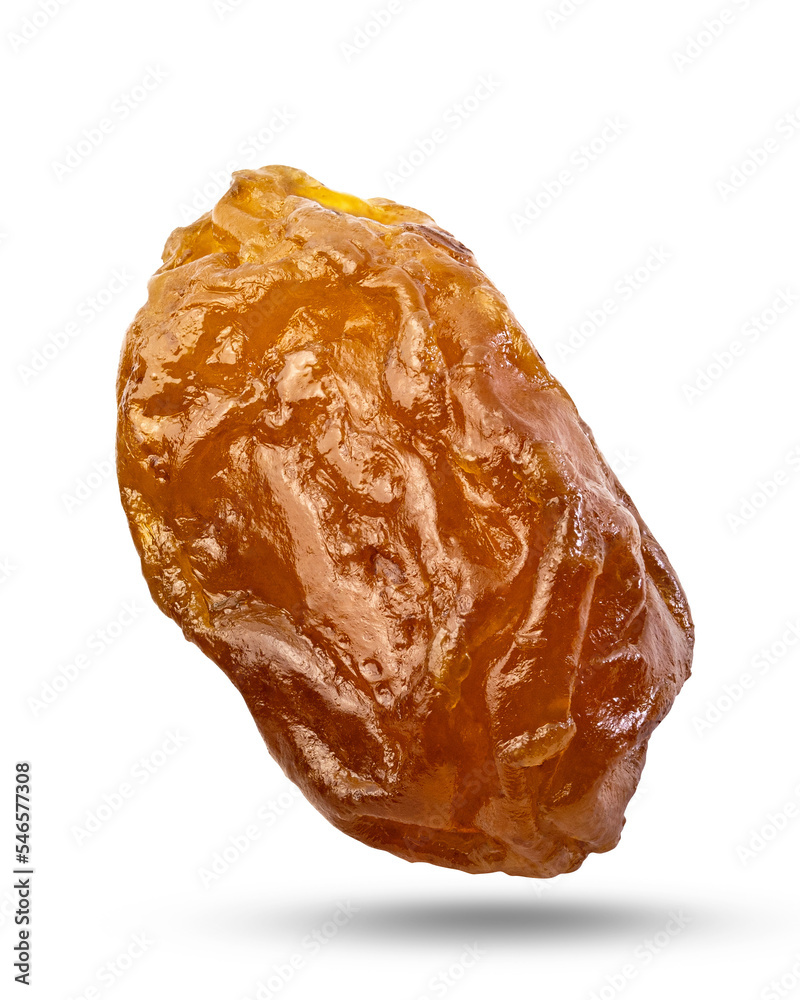 Macro close up shot of a rasin isolated on white backround Macro close up shot of a rasin isolated on white backround