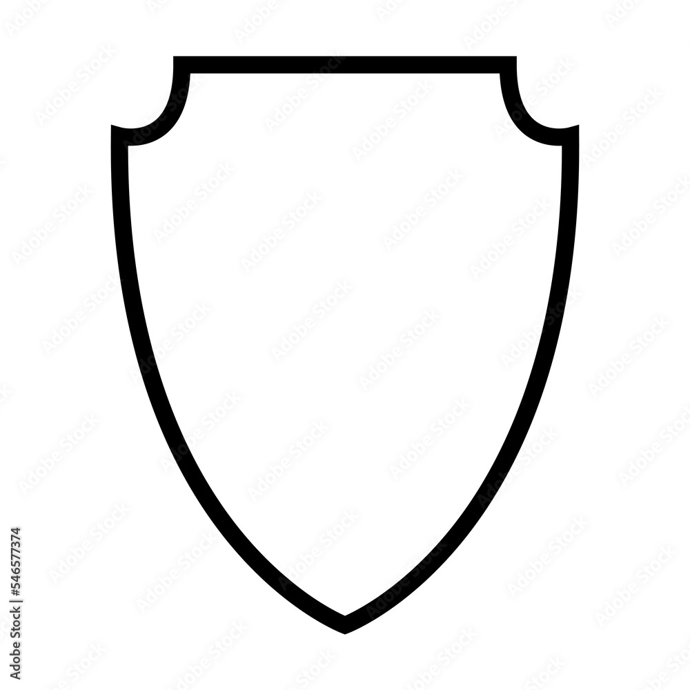 Black and white flat shield icon. Protection pictogram. Safe symbol. Logo design. Vector illustration. EPS10. Black and white flat shield icon. Protection pictogram. Safe symbol. Logo design. Vector illustration. EPS10.