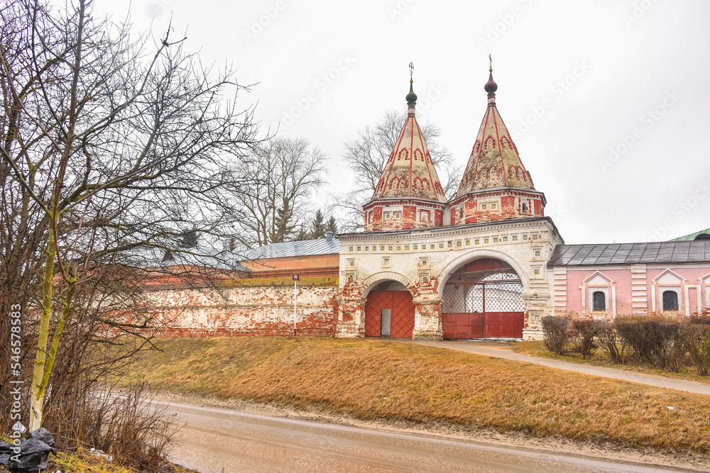 Suzdal / Russia - March 08, 2020: Chapel of Deposition of the Convent