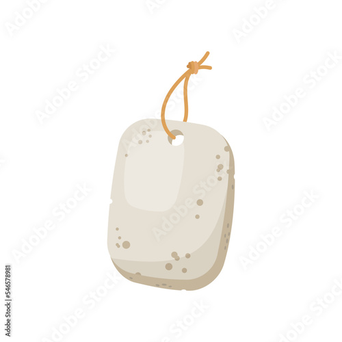 Eco bathroom sponge cartoon illustration. Zero waste shower sponge, reusable bath product. Eco friendly lifestyle, care concept
