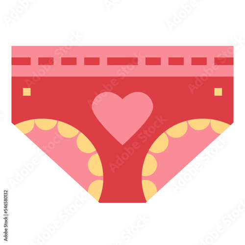 panties flat icon style