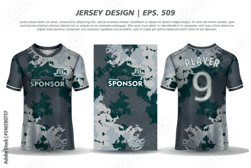Jersey design sublimation t shirt Premium geometric pattern Incredible Vector collection for Soccer football racing cycling gaming motocross sports