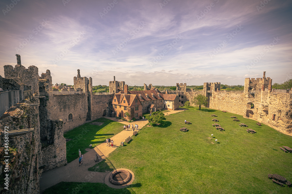 Framlington Framlingham - May 22 2022: Medieval Castle of Framlingham, England ...