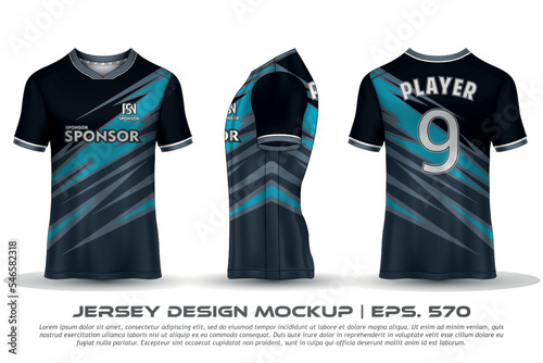 Jersey design sublimation t shirt Premium geometric pattern Incredible Vector collection for Soccer football racing cycling gaming motocross sports