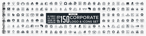 Set of Building, Real Estate, and Construction logo design inspiration.