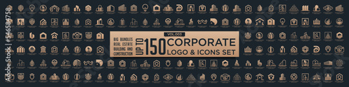 Set of Building, Real Estate, and Construction logo design inspiration.