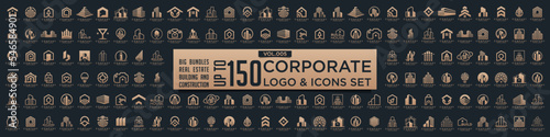 Set of Building, Real Estate, and Construction logo design inspiration.