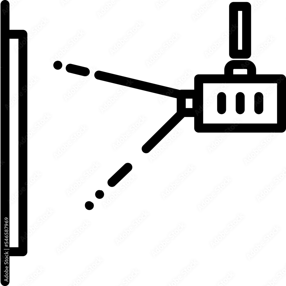 Fototapeta premium hanging projector icon