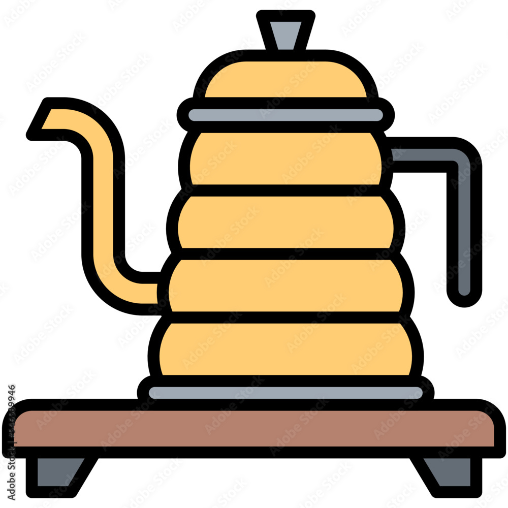Obraz premium Kettle icon, Coffee shop related vector