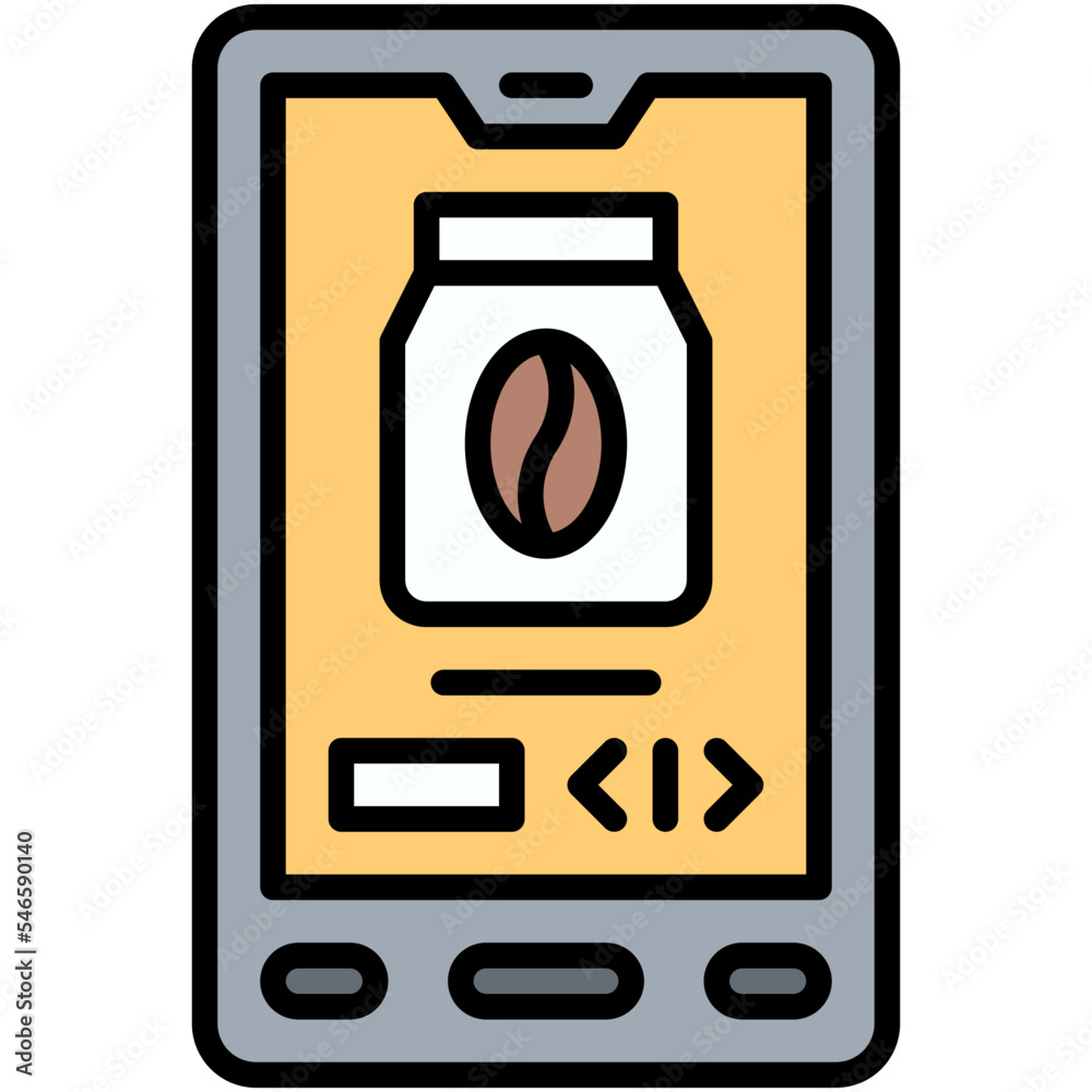 Coffee online icon, Coffee shop related vector Coffee online icon, Coffee shop related vector