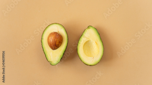avocado cut in half