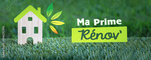 Rénovation énergétique, concept maison, économie d'énergie et amélioration de l'habitat, prime rénovation
