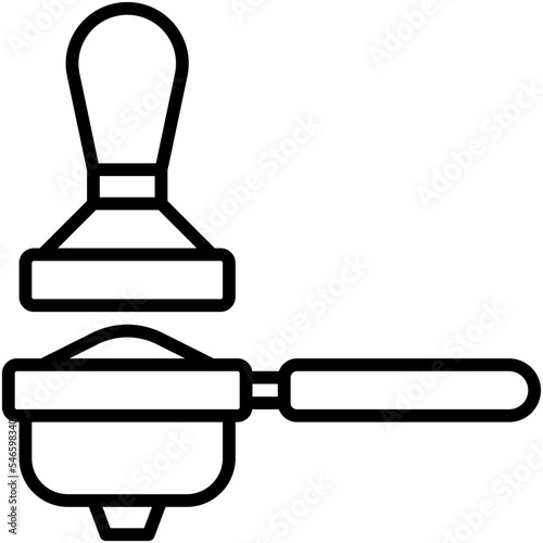 Portafilter icon, Coffee shop related vector