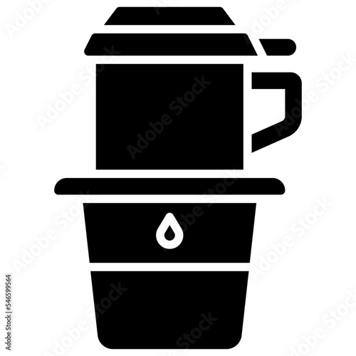 Vietnam coffee icon, Coffee shop related vector