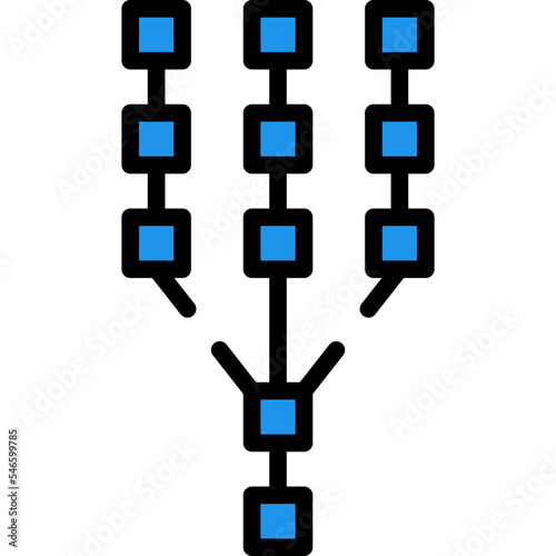 fork line filled icon