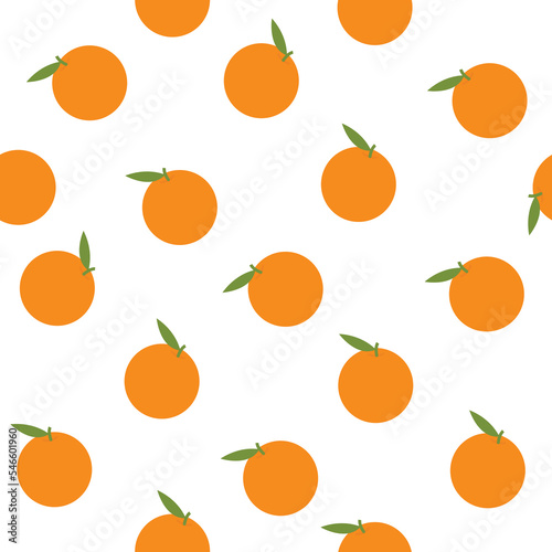 Orange seamless pattern vector file on isolated white background. It can be used for wallpaper  home decoration Art  print  packaging design  fashion  etc.