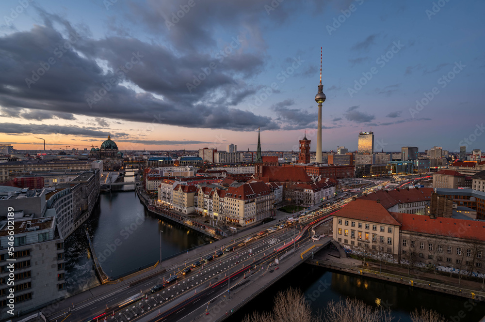 Fototapeta premium Berlin Skyline City Panorama