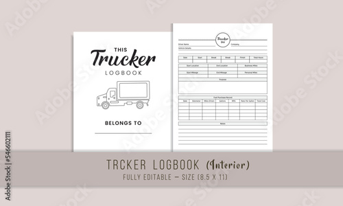 Truck Driver Log Book Kdp Interior Template
