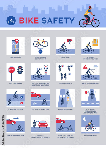 Bike safety equipment and cycling safety tips