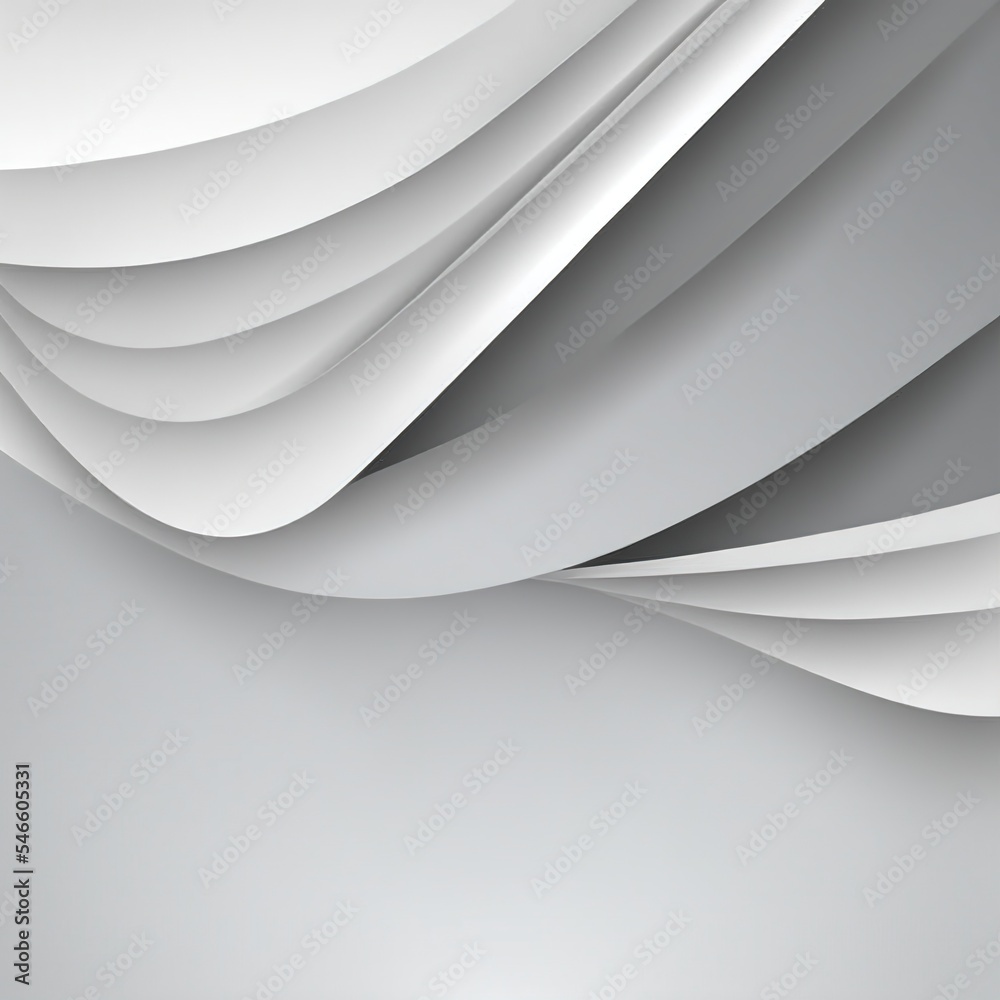 Illustration of wavy shapes. The color is white. Made by AI. Illustration of wavy shapes. The color is white. Made by AI.