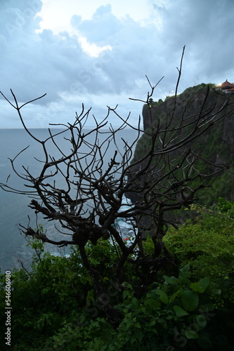 Bali, Indonesia - November 7, 2022: The Uluwatu Temple on a Cliff photo