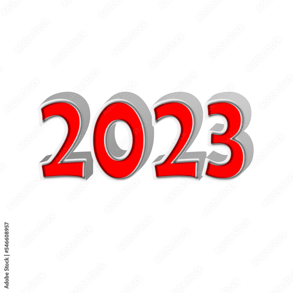number 2023 new year 3d png number 2023 new year 3d png
