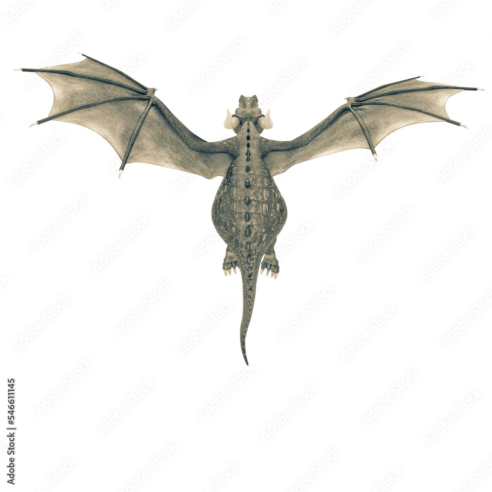 Fototapeta premium green dragon cartoon in a white background