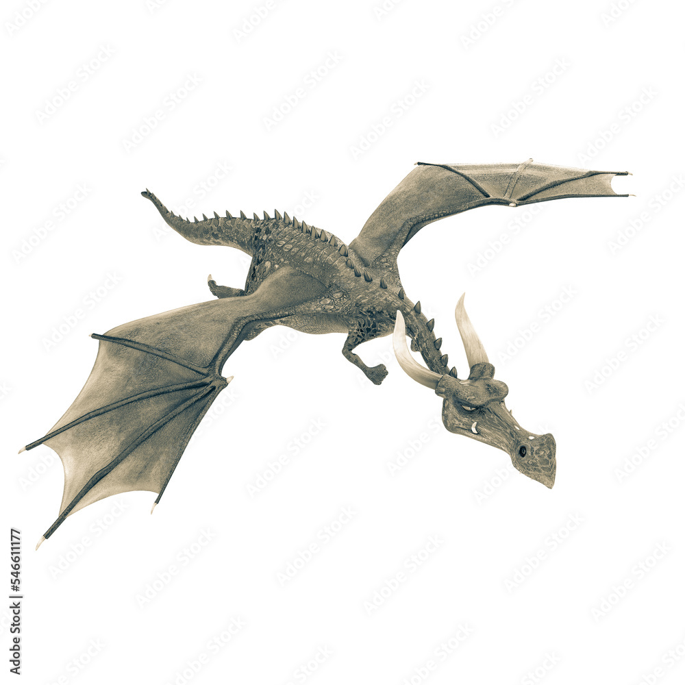 Fototapeta premium green dragon cartoon in a white background