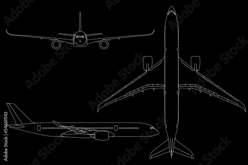 Avión de línea de largo alcance a350