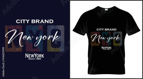 Tshirt Design New York City Brand