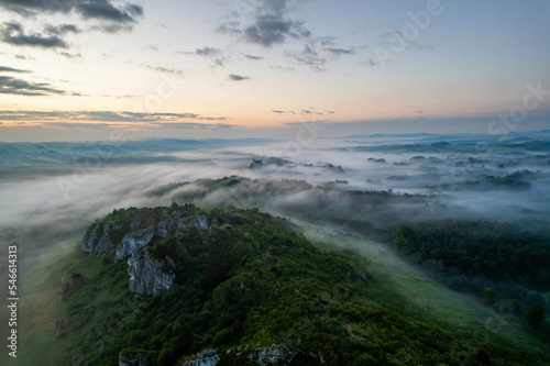 Castle Bobolice in the fog © Tomasz