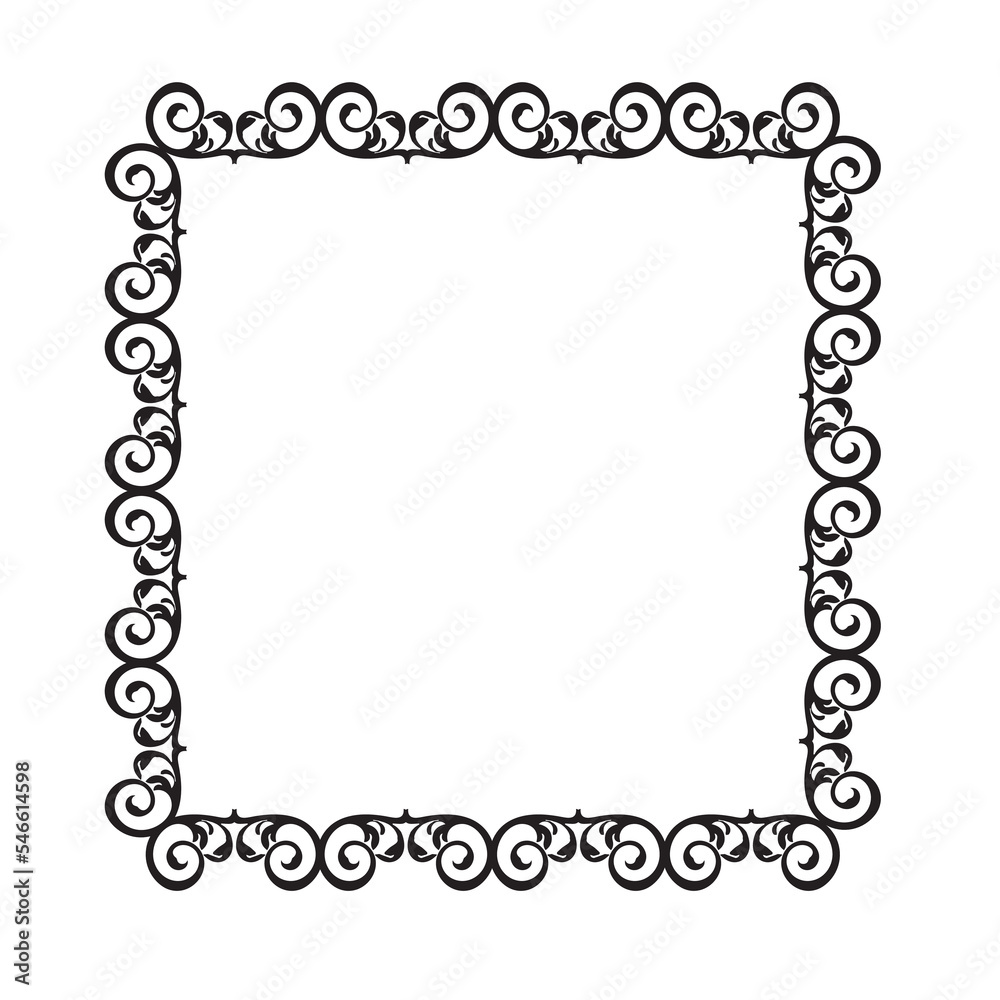 Frame, in the style of an ornament, Vector illustration eps 10, Art. Frame, in the style of an ornament, Vector illustration eps 10, Art.