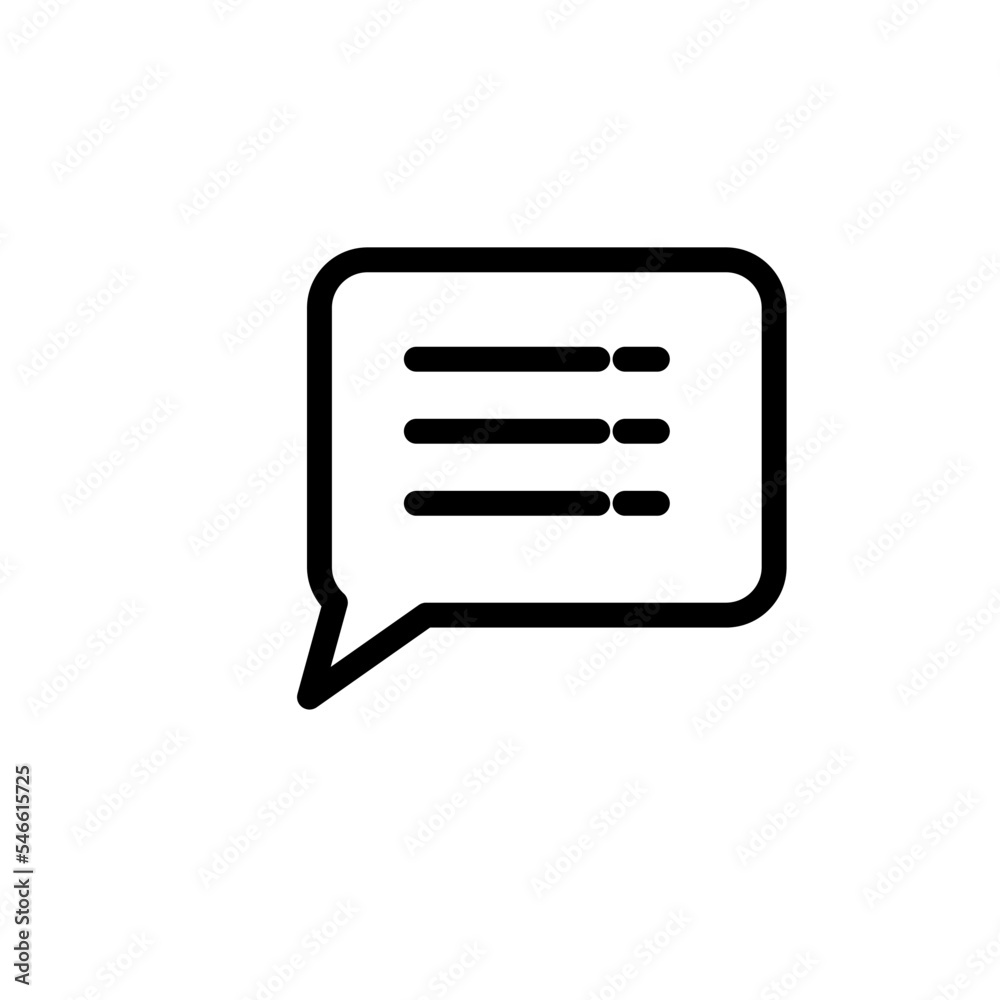 Chat bubble speech icon vector logo design Chat bubble speech icon vector logo design
