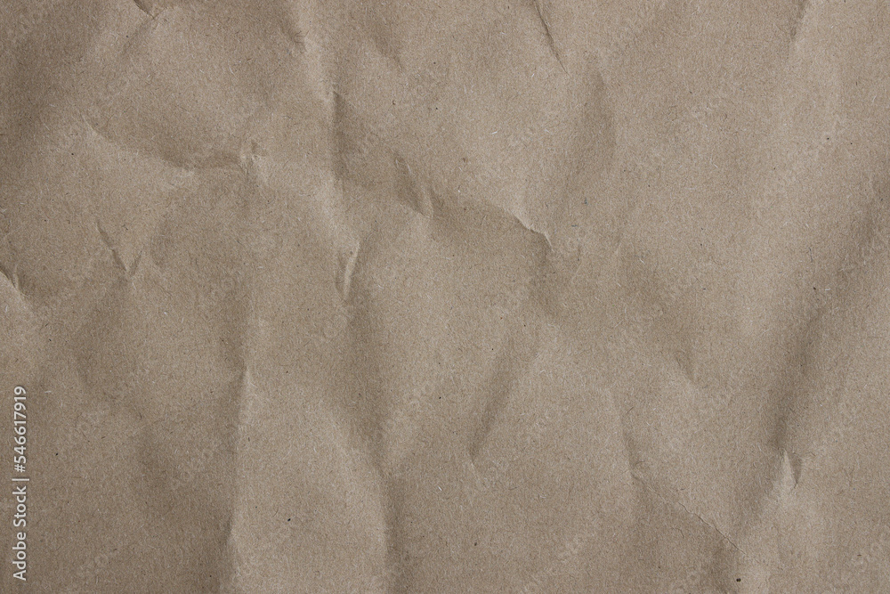 Naklejka premium white black brown crumpled paper texture background