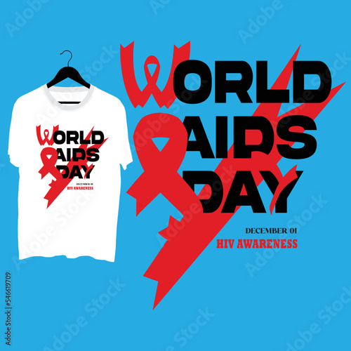 World AIDs day special t-shirt design